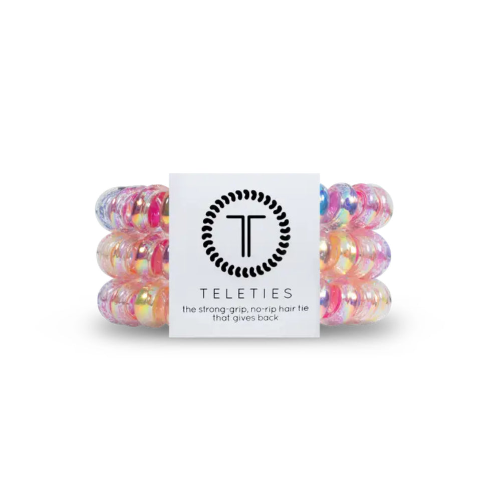 TELETIES Set of 3 Large-sized Hair Ties for Women's Hairstyling
