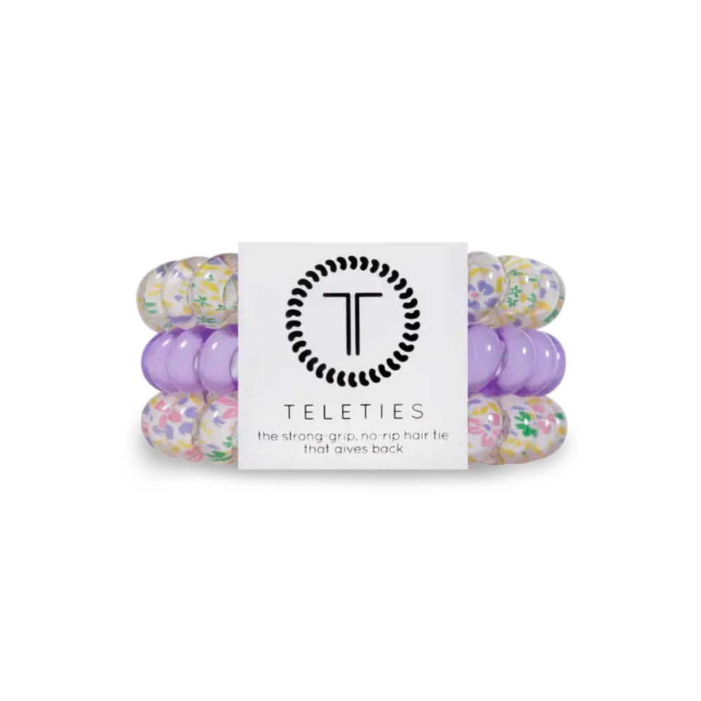 TELETIES Set of 3 Large-sized Hair Ties for Women's Hairstyling