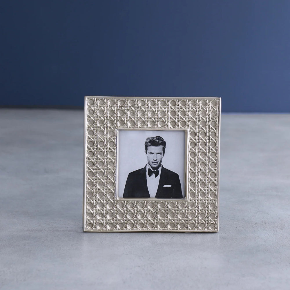 Beatriz Ball Gold Sierra Modern Rattan Frame - Ideal for Photos