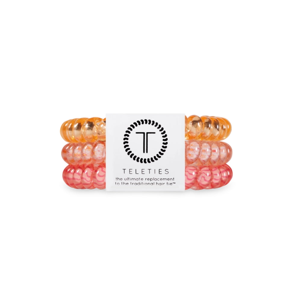 TELETIES Spring Small Hair Accessories - Sunny Days Ahead Spiral Hair Coils