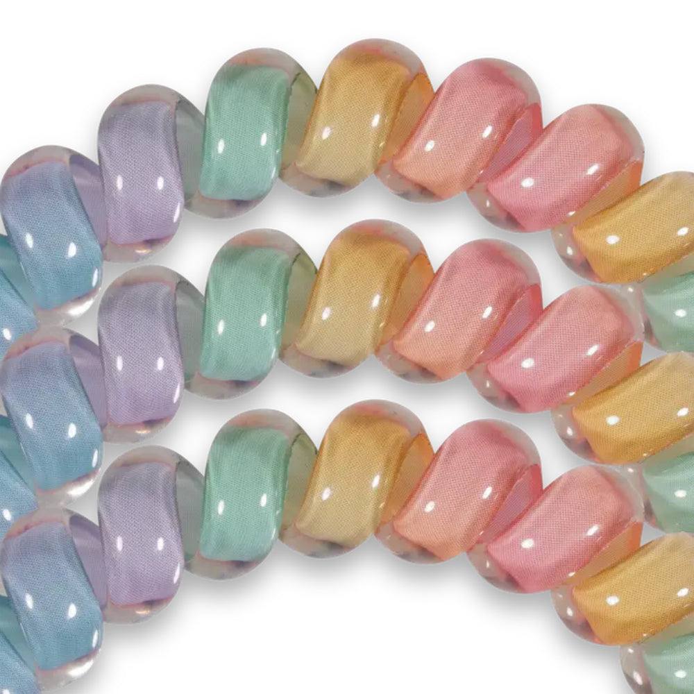 TELETIES Set of 3 Large-sized Hair Ties for Women's Hairstyling