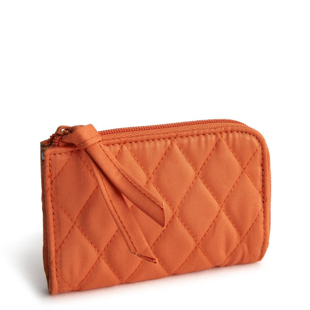 Vera Bradley Cotton Gabardine Zip Card Pouch for Minimalist Carrying