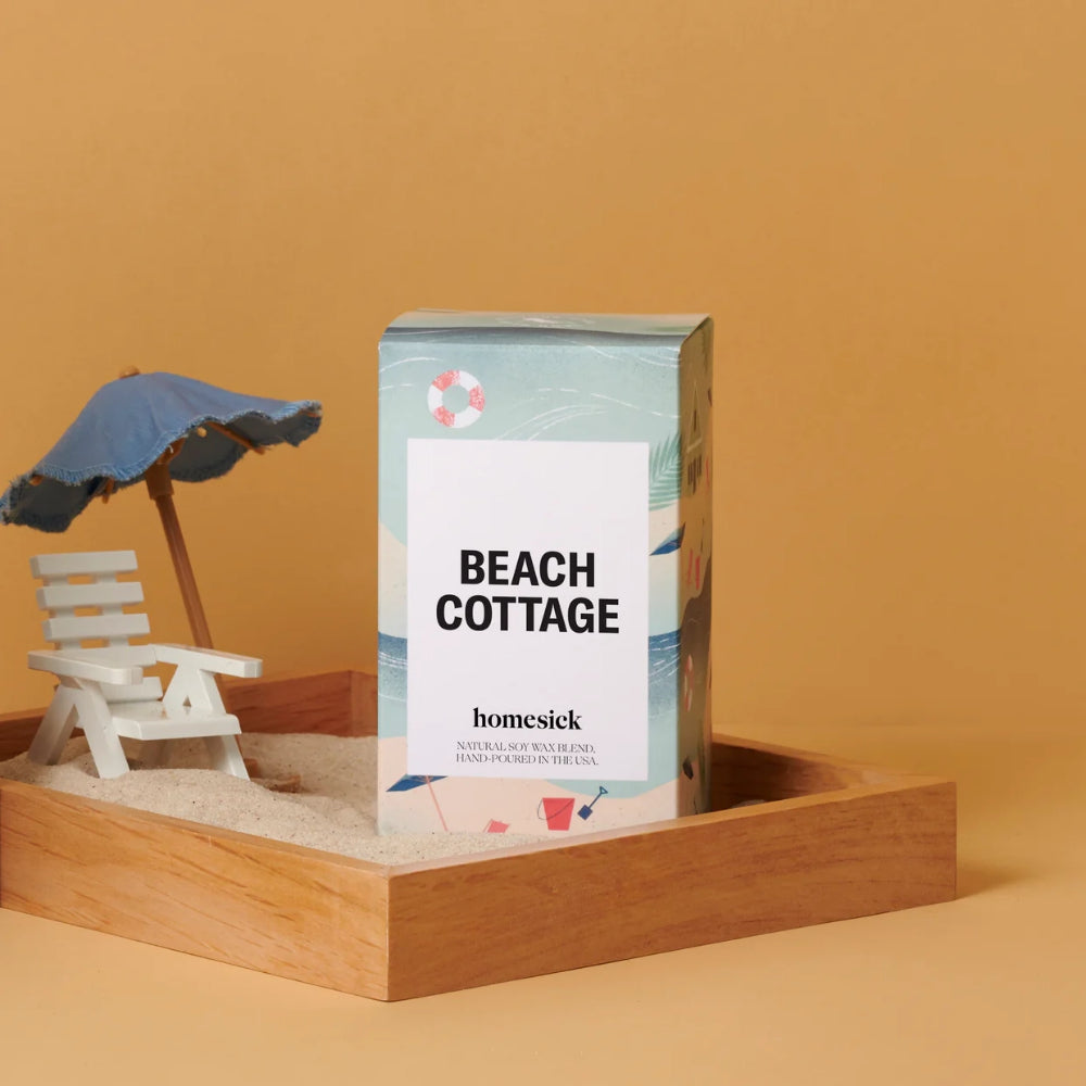 Homesick Luxury Scented Beach Cottage Candle for Evoking Treasured Memories
