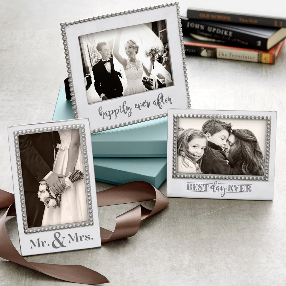 Mariposa 'Happily Ever After' Decorative Beaded Picture Frame for 5x7 Photos