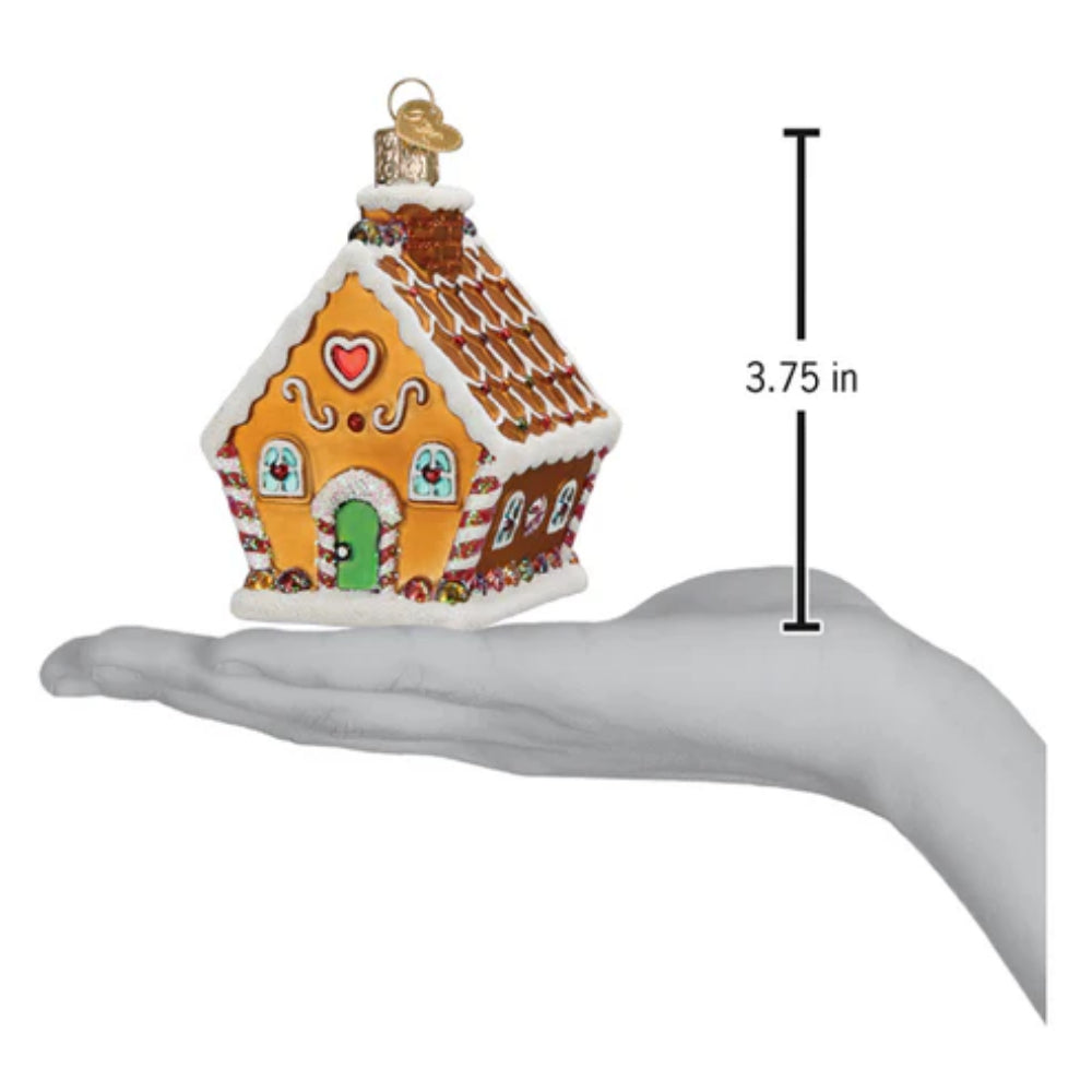 Old World Christmas Ornament: Delightful Sweet Gingerbread Cottage