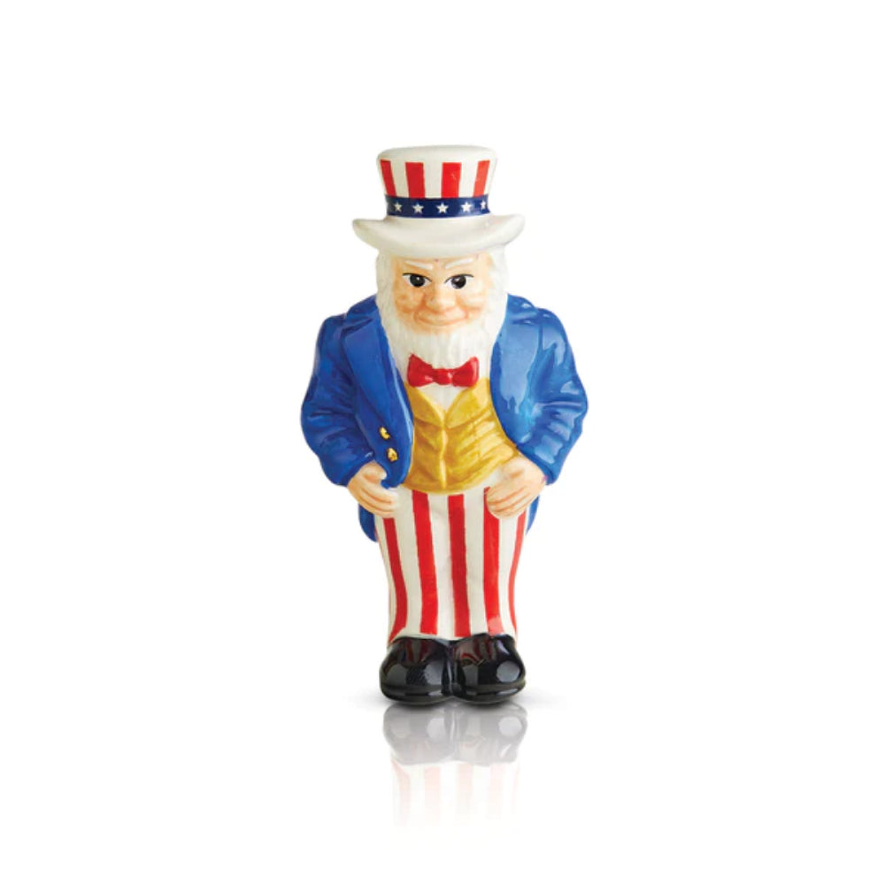 Nora Fleming All American Patriotic Uncle Sam Miniature Decoration