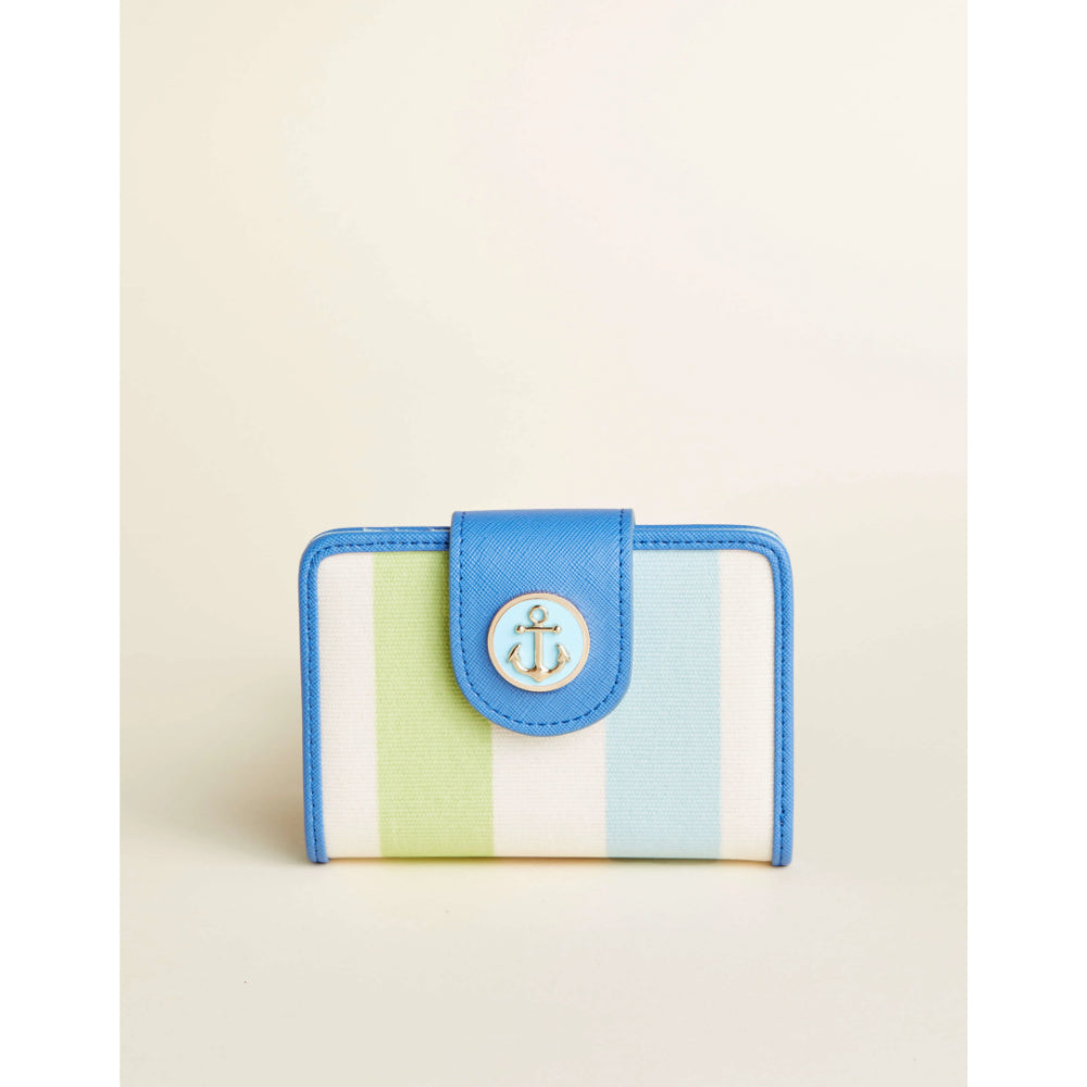 Spartina Overboard Stripe Yacht Club Mini Wallet - Easy to Clean