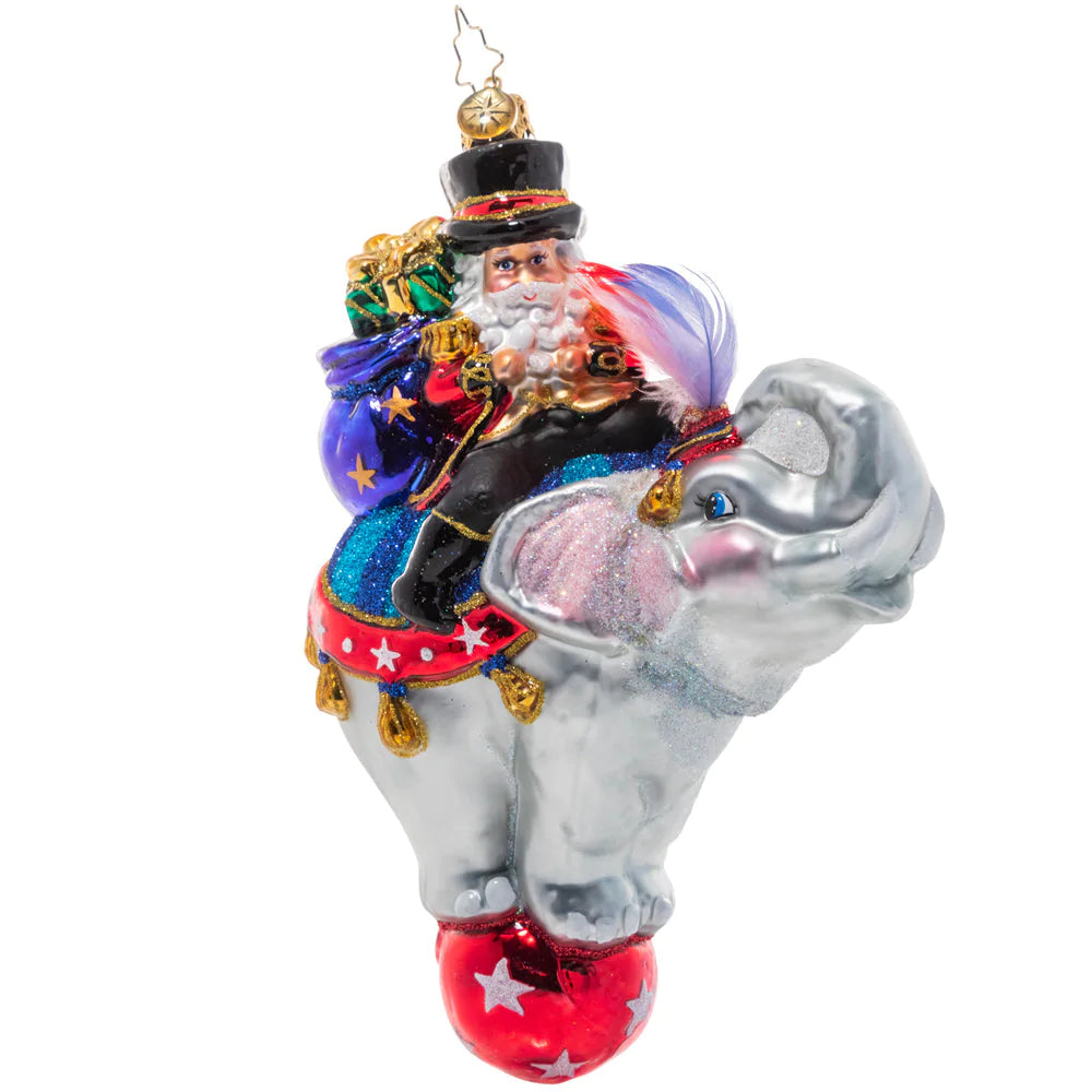 Christopher Radko Christmas Circus Ringmaster Santa Claus Ornament