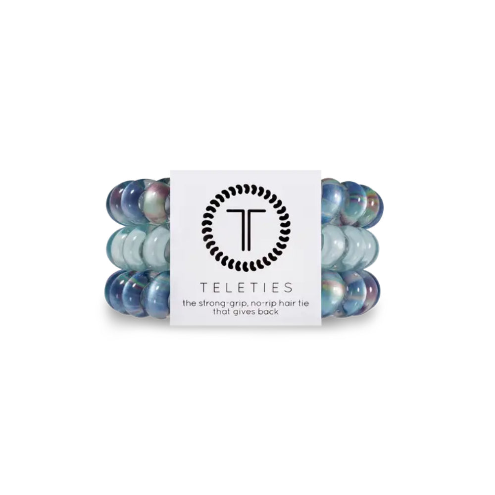TELETIES Set of 3 Large-sized Hair Ties for Women's Hairstyling