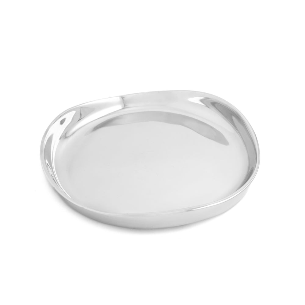 Nambé Billow 13-Inch Round Serving Tray - Ideal for Entertaining
