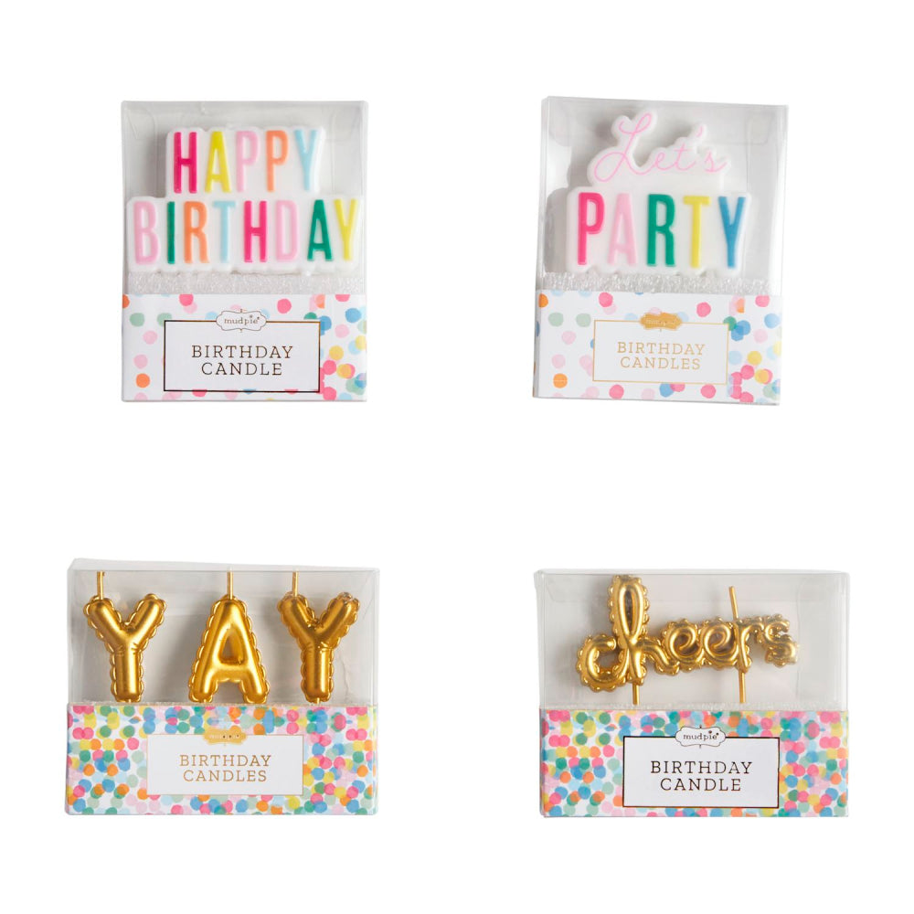 Exquisite Mud Pie Sets of Birthday Candles for Festive Celebrations
