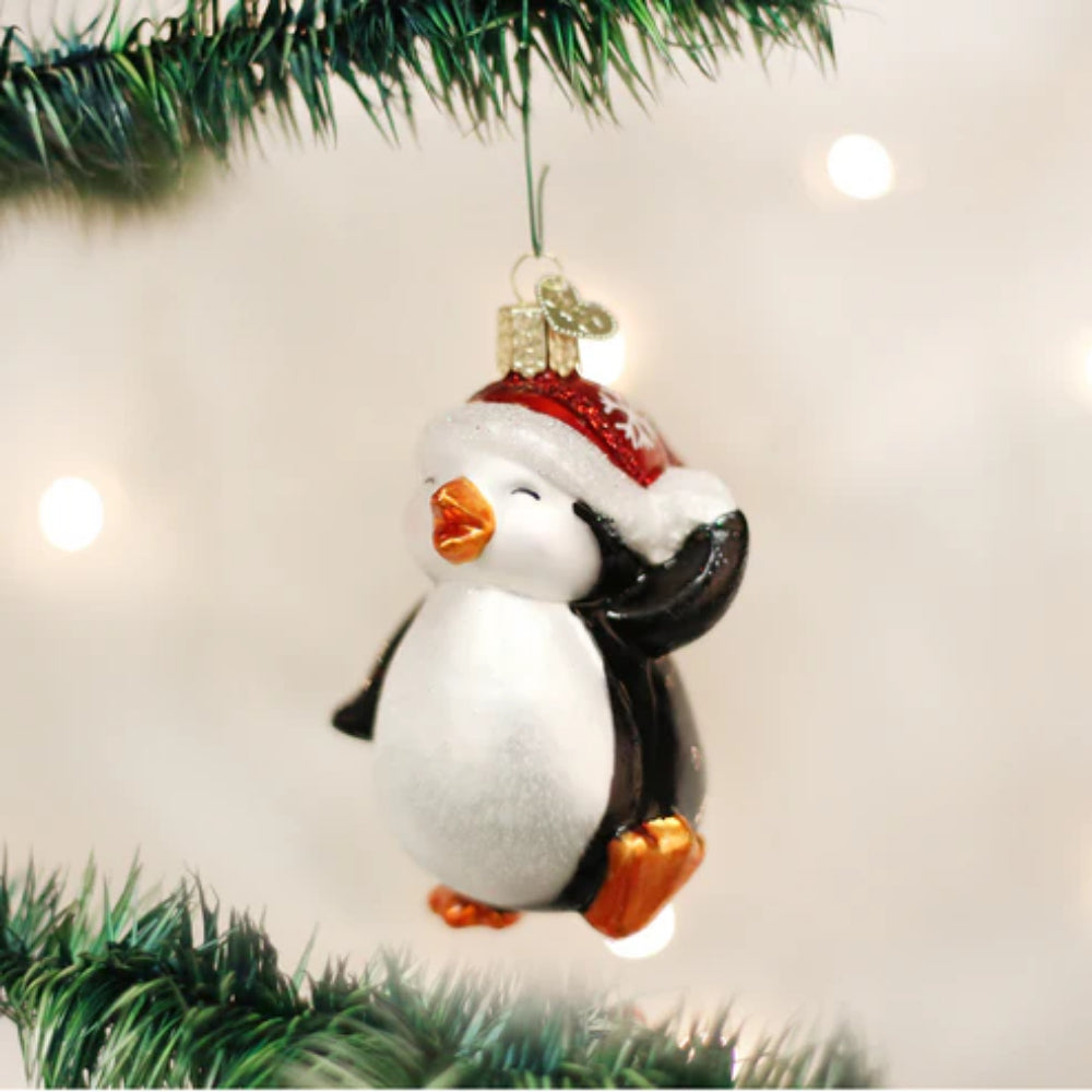 Old World Christmas Decorative Dancing Penguin Christmas Ornament