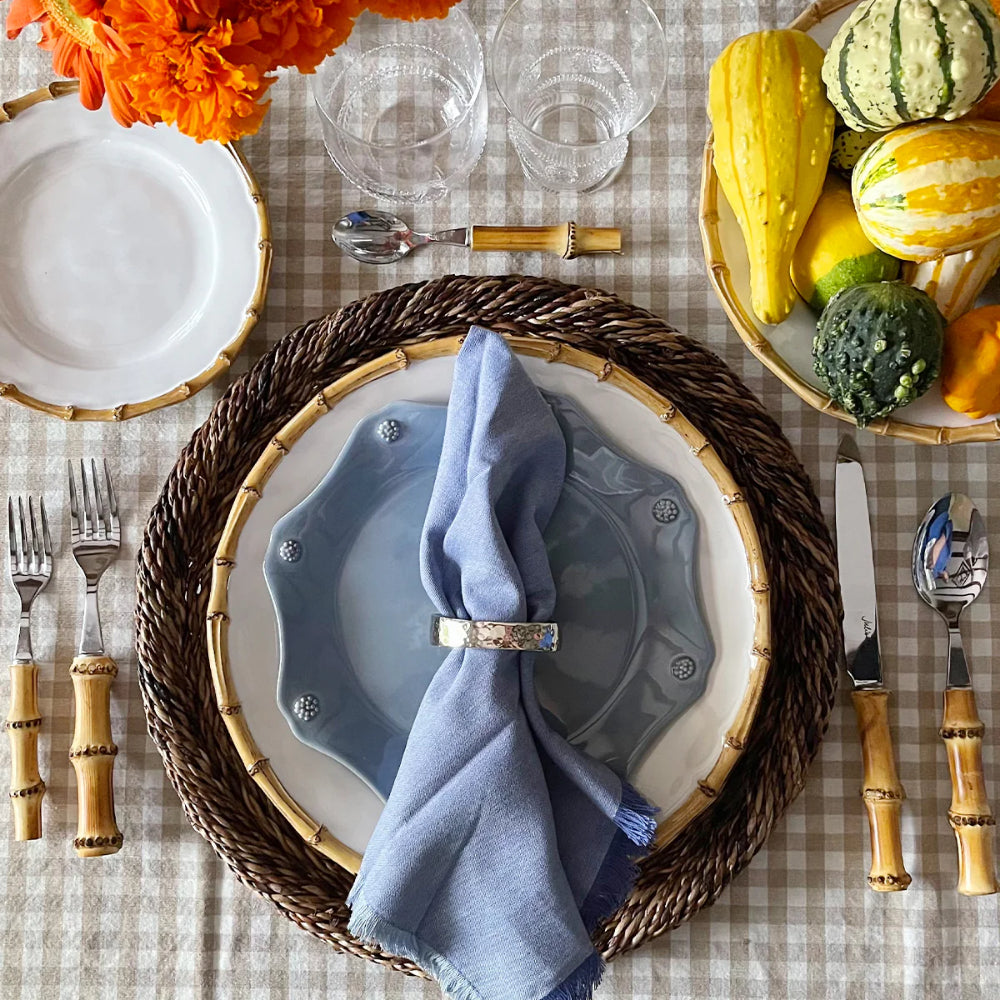 Juliska Essex Chambray Dinner Napkin - A Timeless Neutral Tableware Essential
