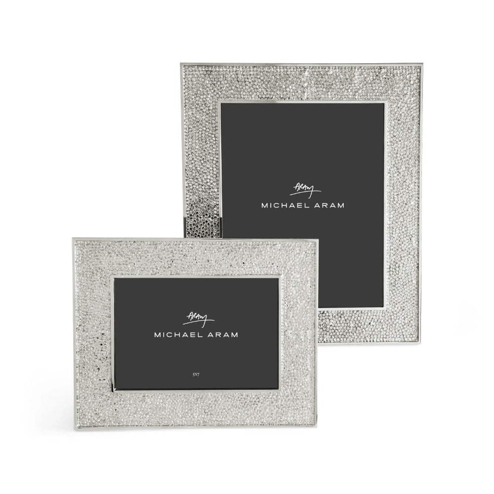 Michael Aram Shagreen Nickelplate Photo Frame with Subtle Shimmer