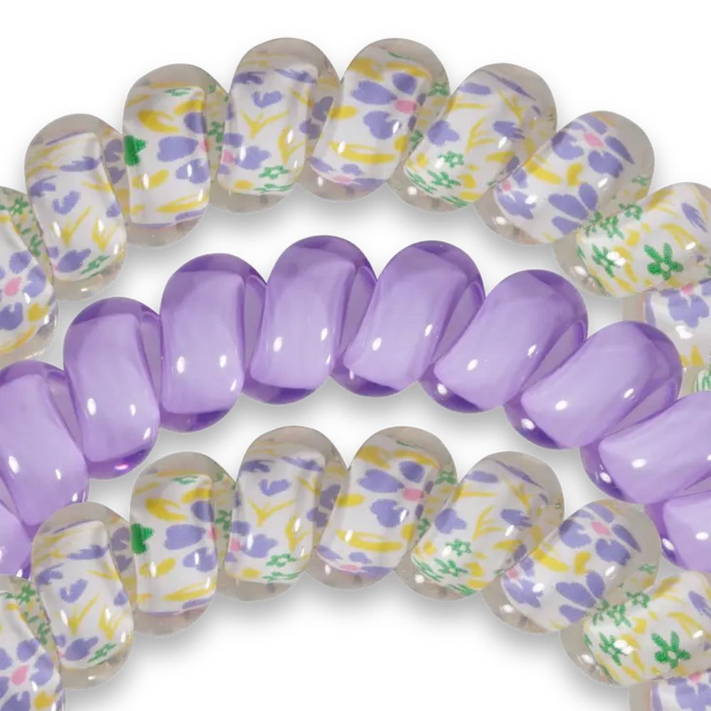 TELETIES Set of 3 Large-sized Hair Ties for Women's Hairstyling