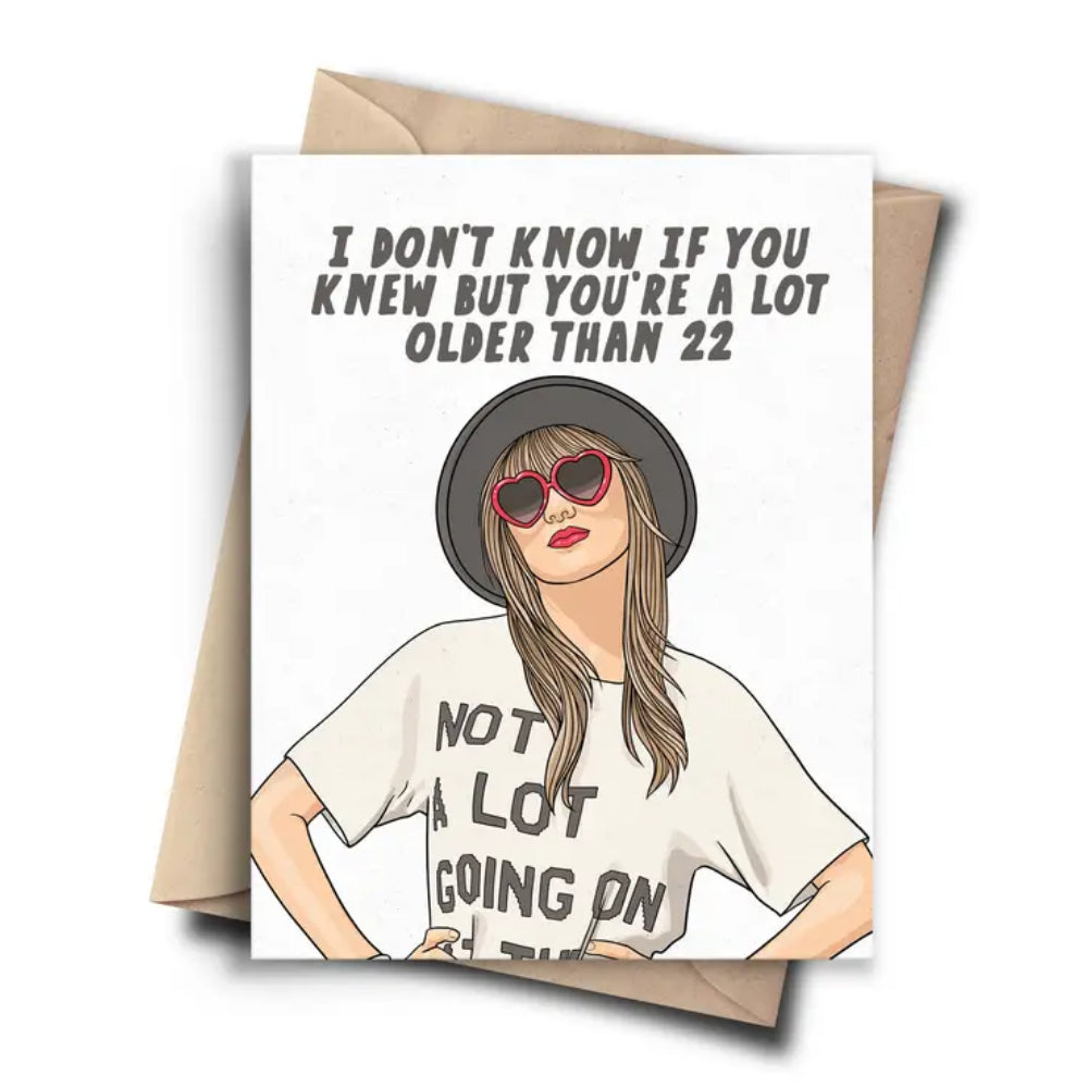 Premium Eco - friendly Taylor Swift Birthday Card with Thick Envelope