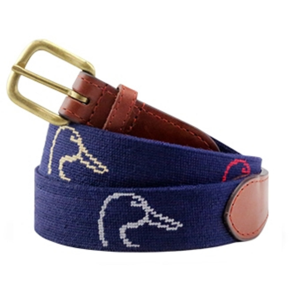 Smathers & Branson Needlepoint Casual and Elegant Belt for Men - Ducks Unlimited Design, Size 36