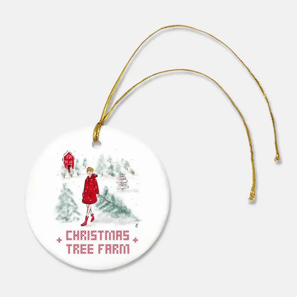 Taylor Swift Themed Christmas Tree Farm Decorative Ornament