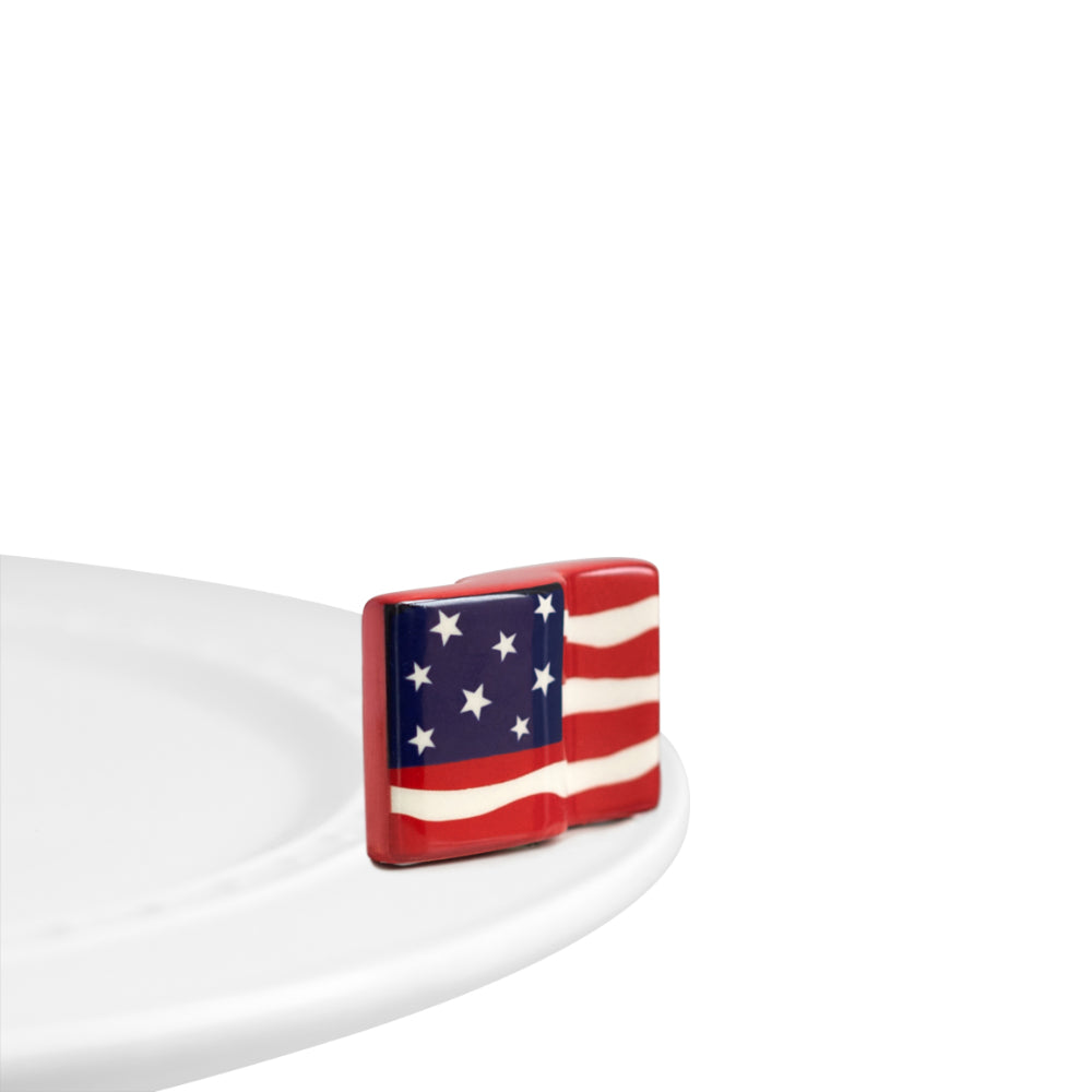 Nora Fleming Stars and Stripes Forever Decorative Miniature Ornament