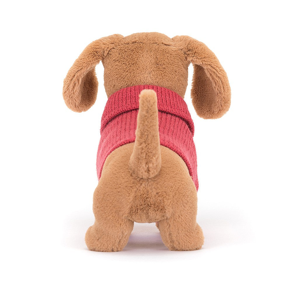 Adorable Jellycat Plush Sweater Sausage Dog Toy