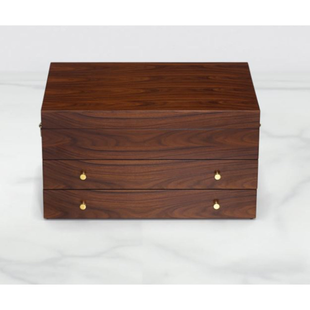 Exquisite Rosewood Flatware Storage Chest with Elegant Design