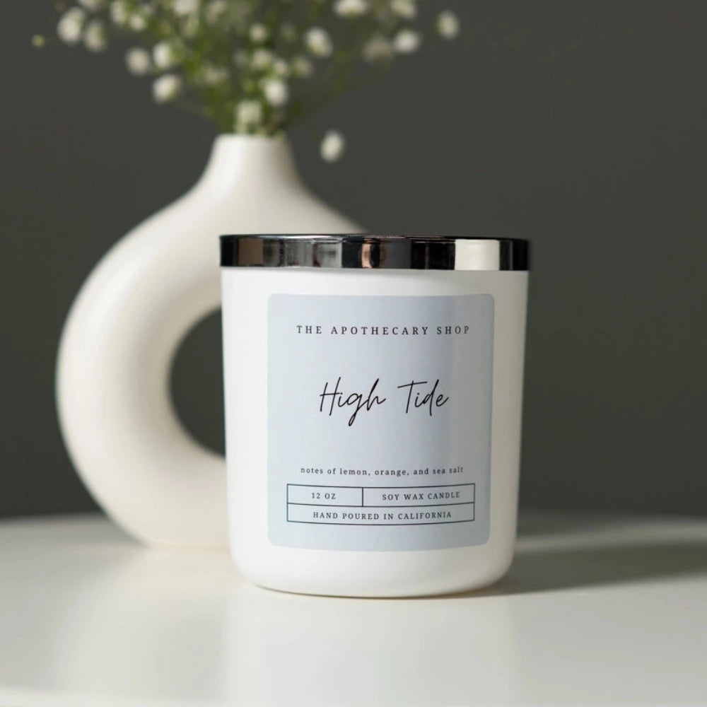 Exquisite High Tide Scented Soy Wax Candle for a Coastal Ambiance