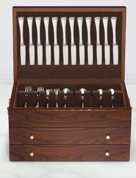 Exquisite Rosewood Flatware Storage Chest with Elegant Design