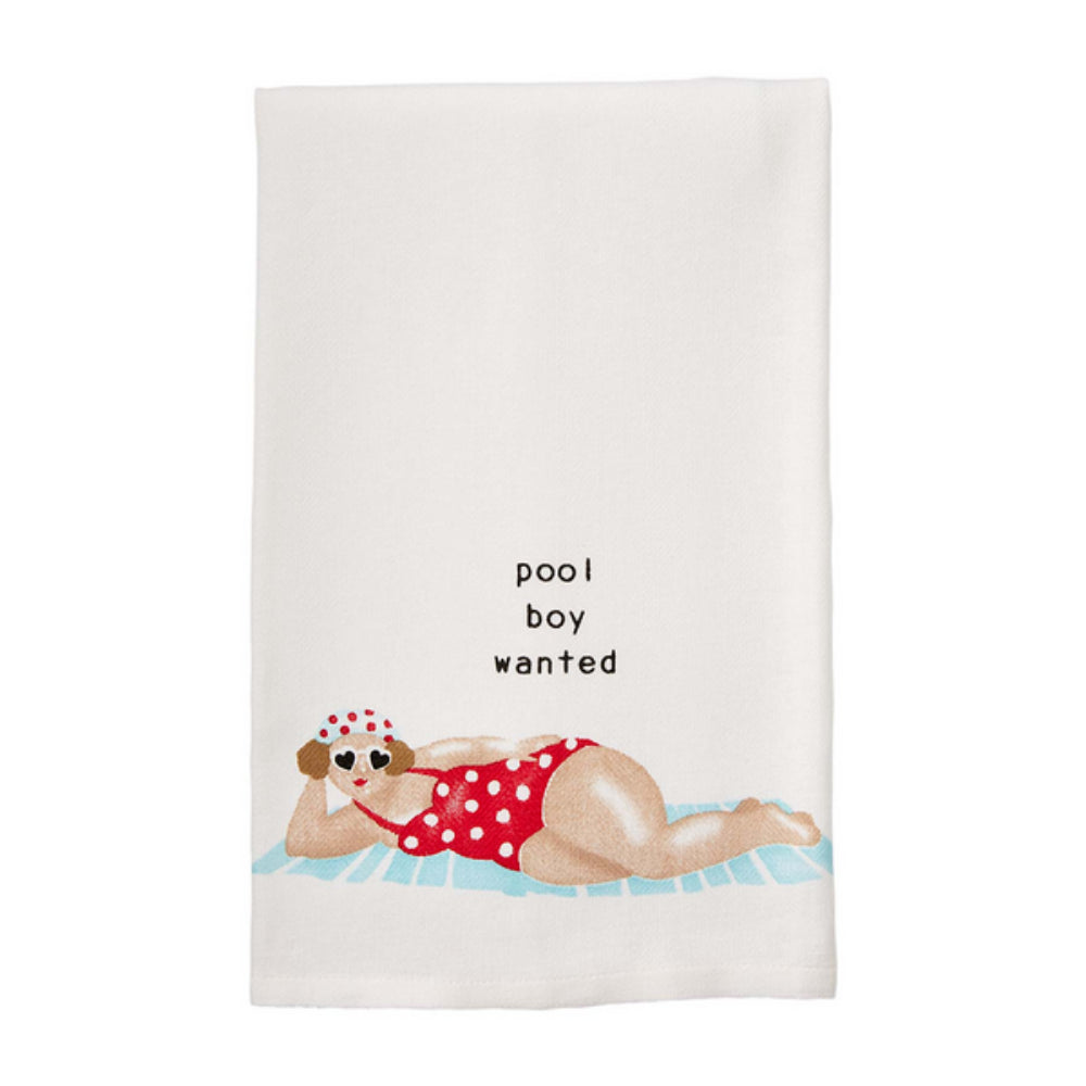 Mud Pie Ladies' Pool Hand Towels - Pool Boy Design