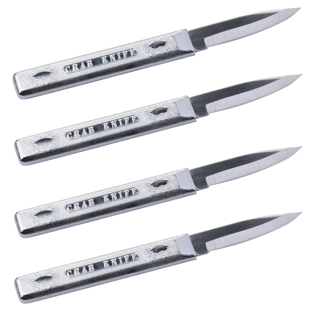 Salisbury Premium Crab Feasting Gift Set with 4 Crab Knives and 4 Wooden Mallets