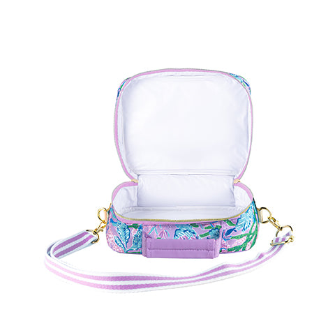 Stylish Lilly Pulitzer Adjustable - Strapped Picnic Lunch Bag