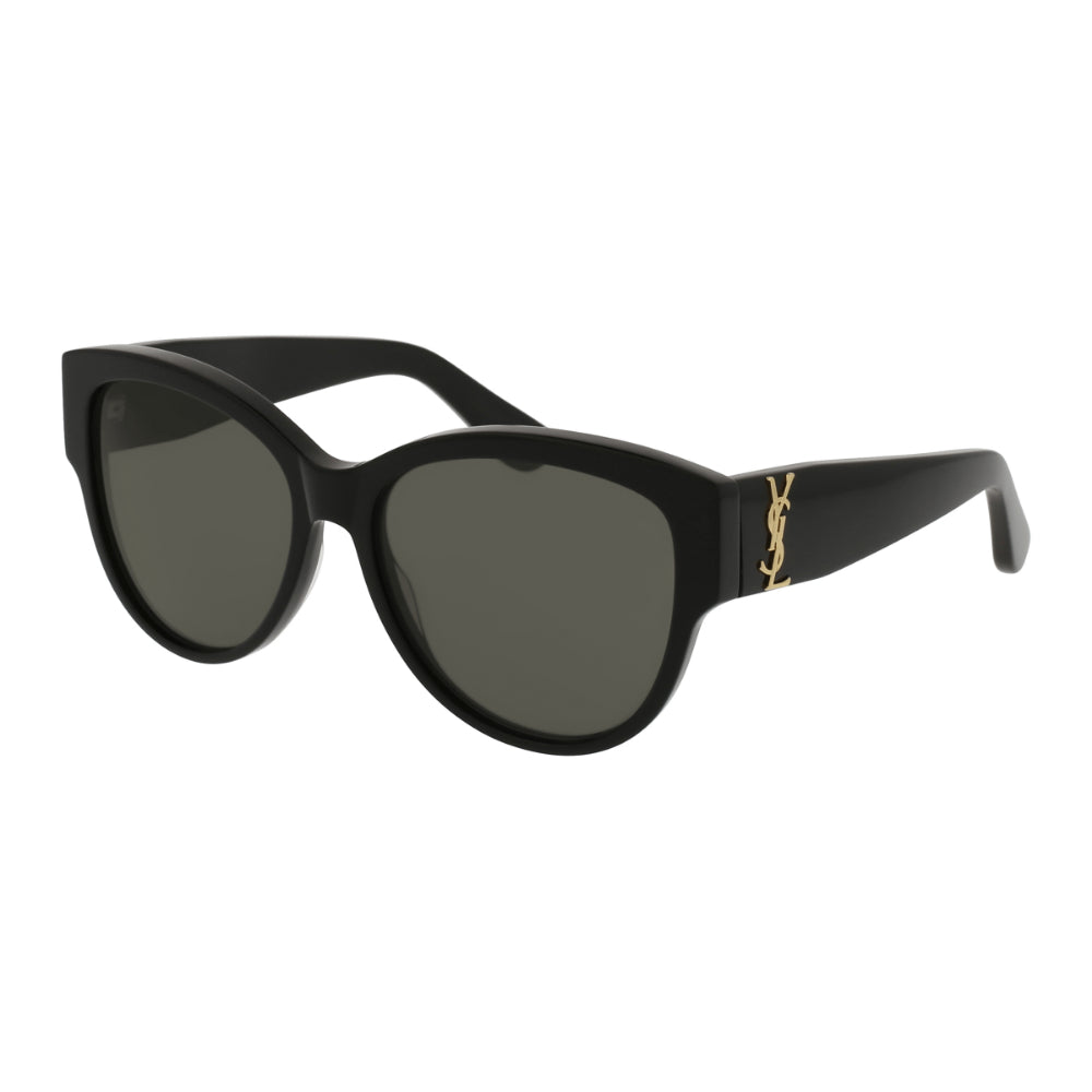 Stylish Saint Laurent SL M3 Women's Black Round Sunglasses