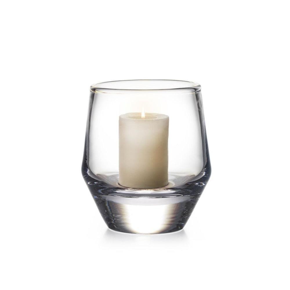 Simon Pearce Handblown Bristol Hurricane Glass Candleholder in Small & Medium Sizes