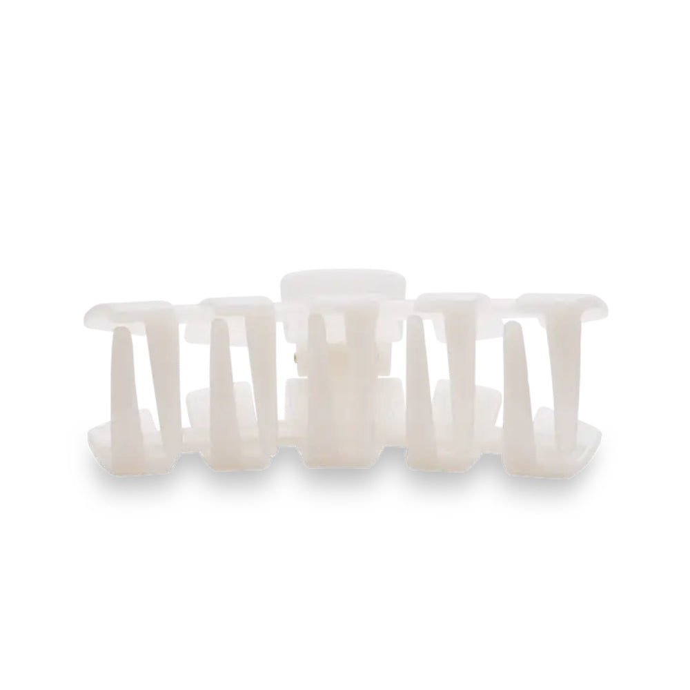 TELETIES Coconut White Bendable Hair Clips for All Hair Types