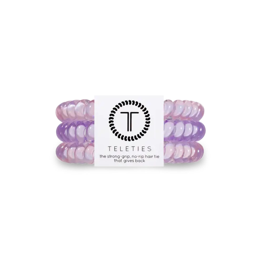 TELETIES Small Hair Ties - Stylish Set of 3 for Everyday Use