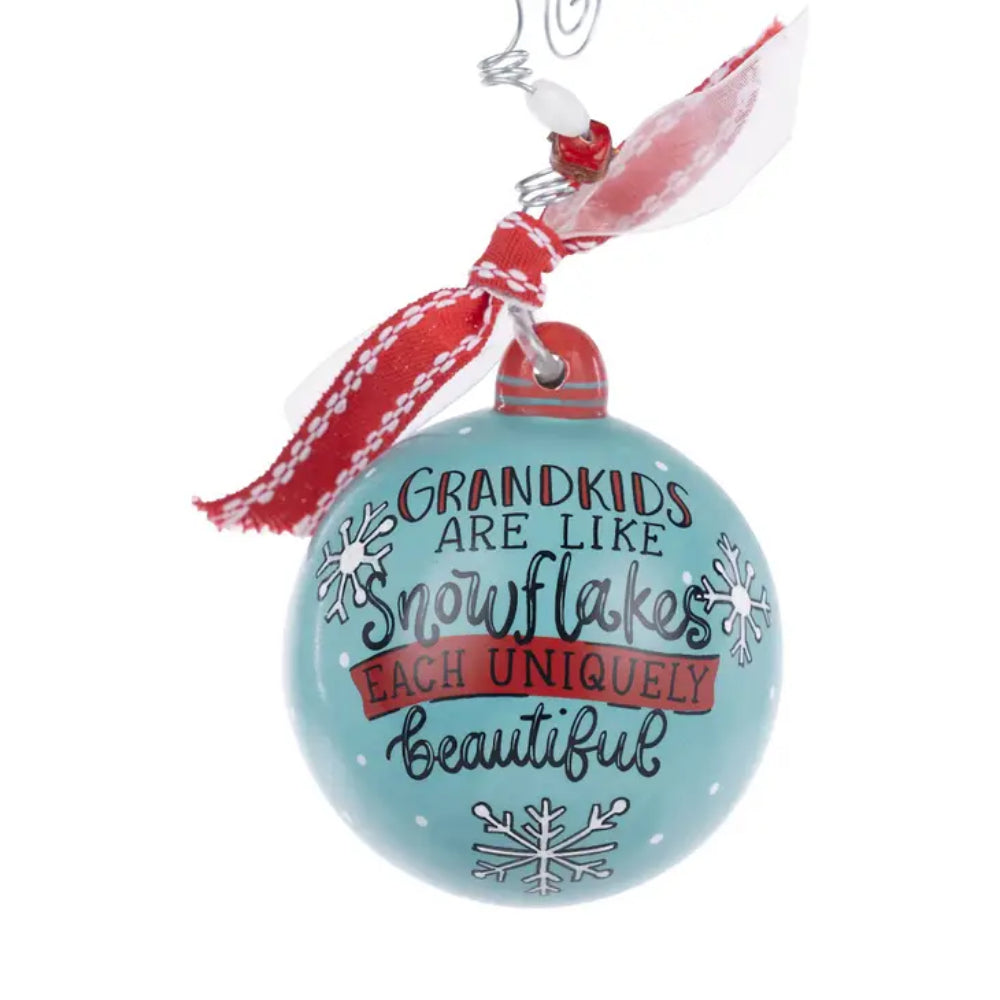 Glory Haus Hand - painted Snowflake Ornament for Grandkids