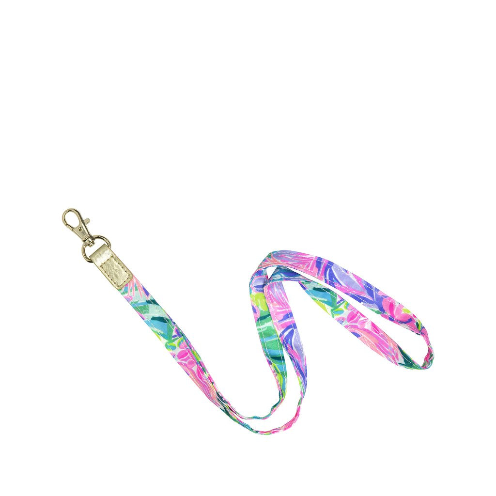 Lilly Pulitzer Women's All in a Dream Bold Gold Hardware Lanyard
