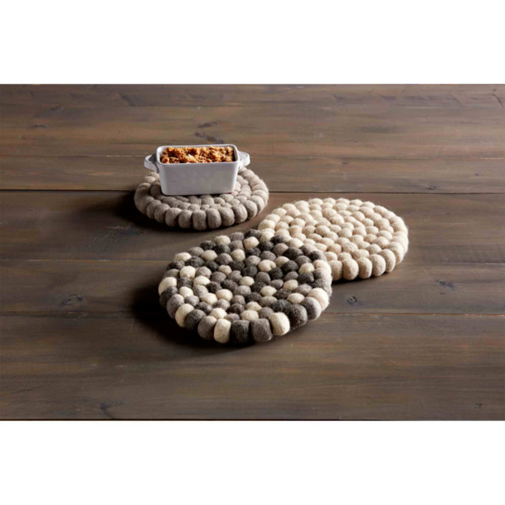 High - Quality Mud Pie Felted Wool Trivets for Table Protection