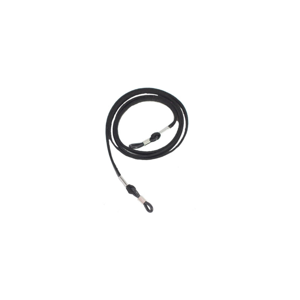 Black Faux Leather Eyeglasses Cord by Peepers for Men and Women