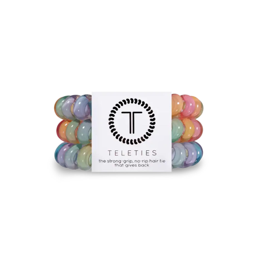TELETIES Set of 3 Large-sized Hair Ties for Women's Hairstyling