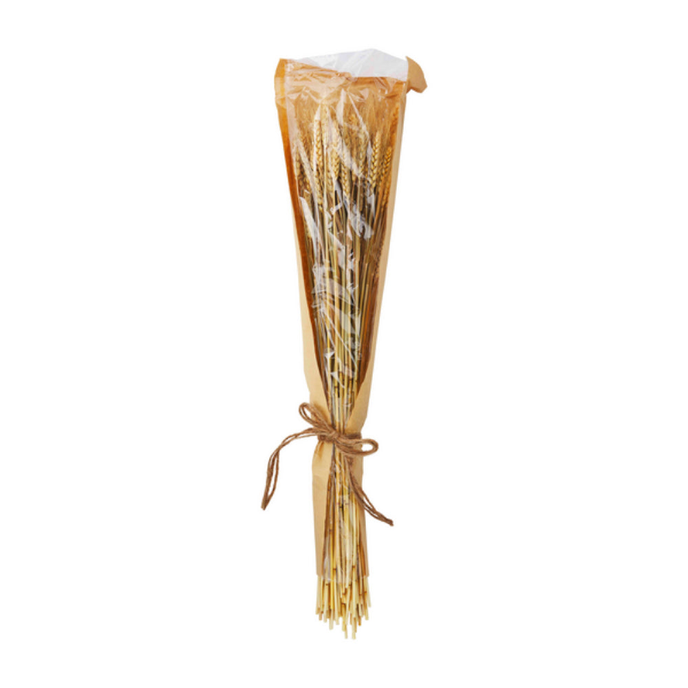 Thanksgiving Decorative Tall Wheat Bundle Made from Preserved Gold Flax