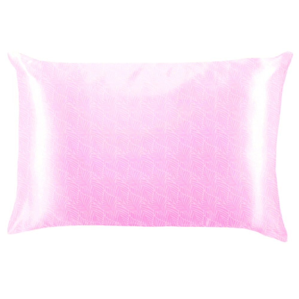 Assortment of Printed Silky Satin Pillowcases with Lemon and Lavender Designs