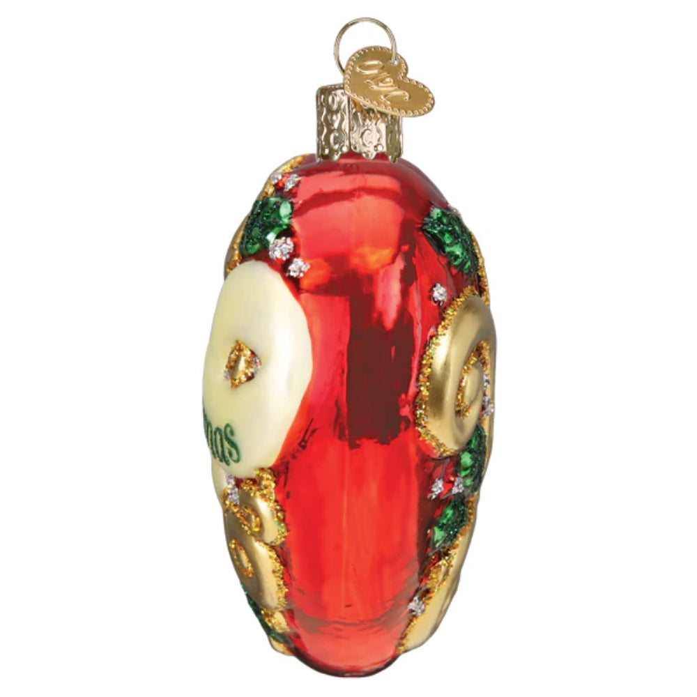 OWC 2023 First Christmas Decorative Heart-shaped Glass Ornament