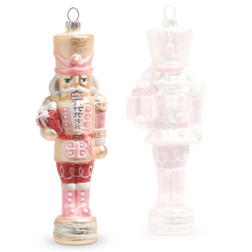 Raz Imports Sparkling Glittered Christmas Nutcracker Ornament for Tree Decor and Gifting