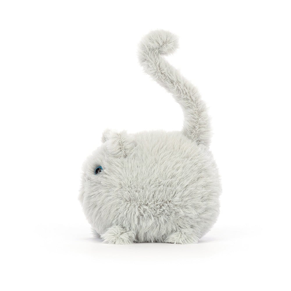 Adorable Grey Jellycat Kitten Caboodle with Blue Eyes