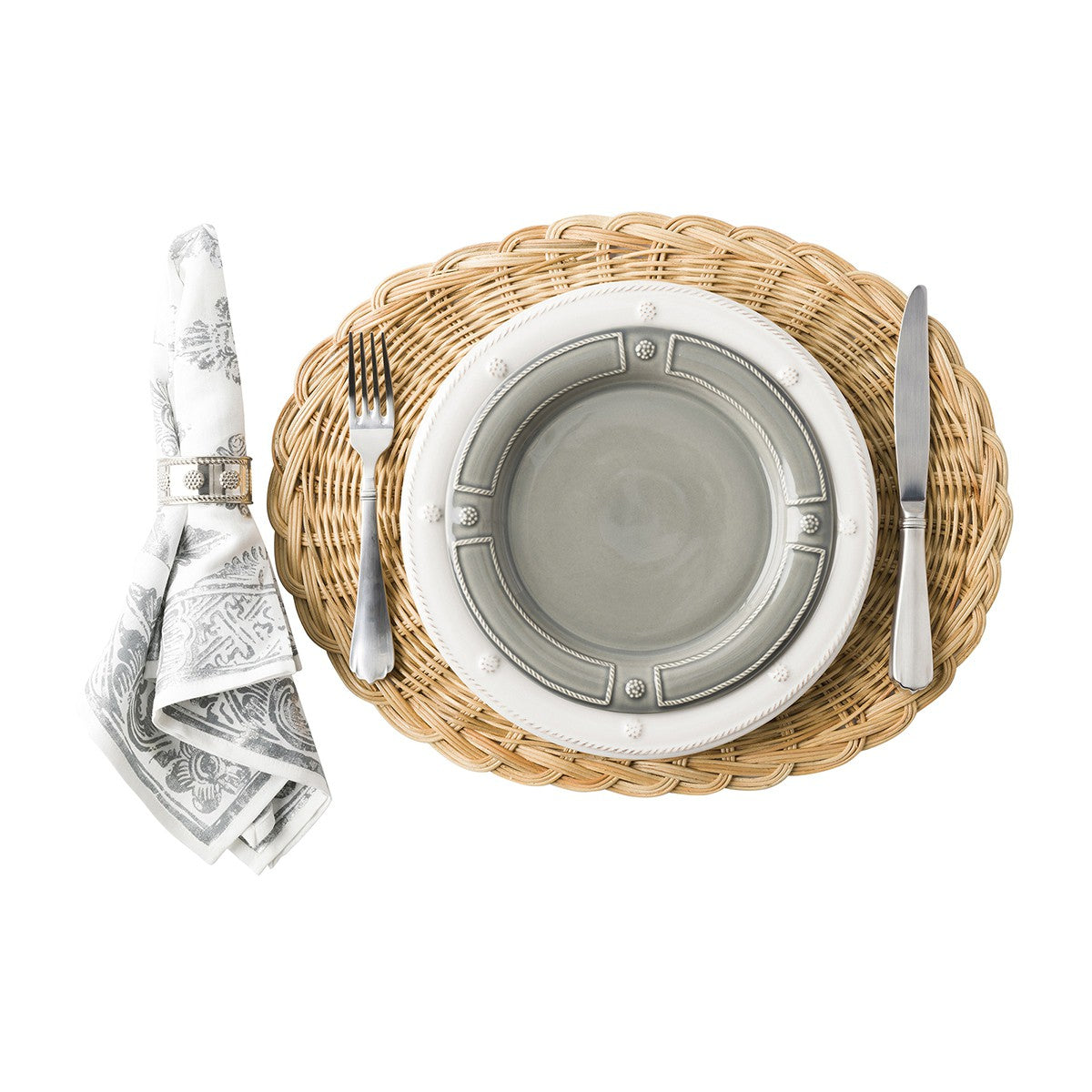 Juliska Elegant Whitewash Berry & Thread 11-Inch Dinner Plate