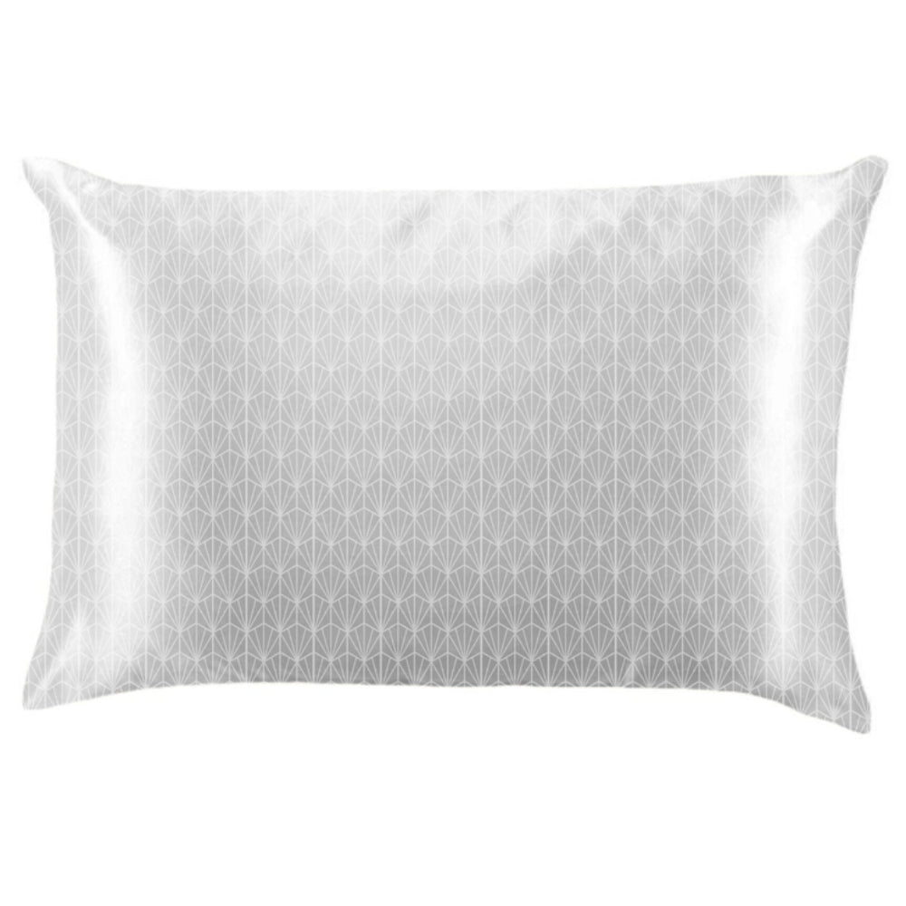 Assortment of Printed Silky Satin Pillowcases with Lemon and Lavender Designs