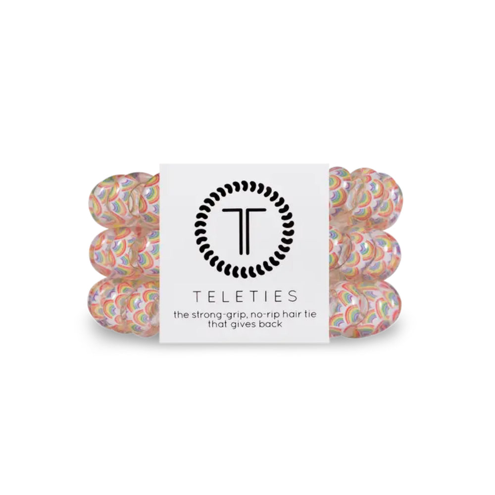 TELETIES Set of 3 Large-sized Hair Ties for Women's Hairstyling