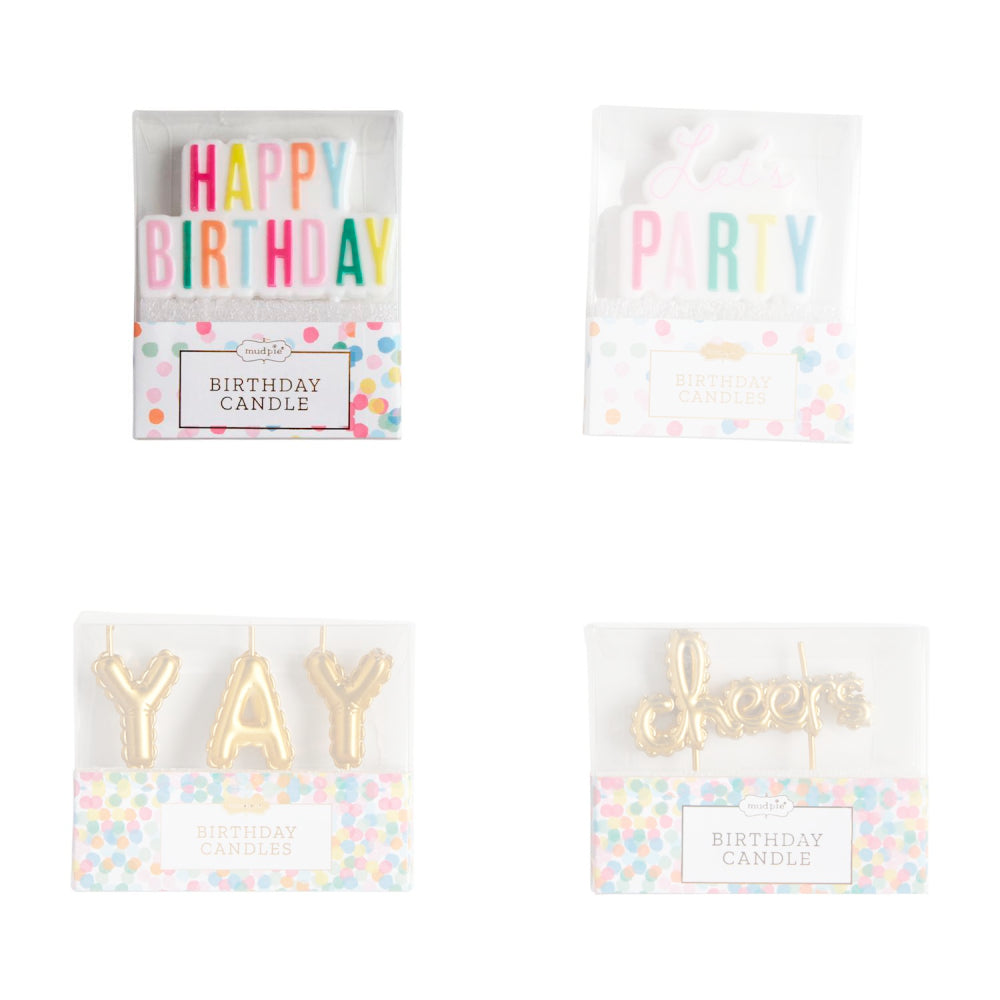 Exquisite Mud Pie Sets of Birthday Candles for Festive Celebrations