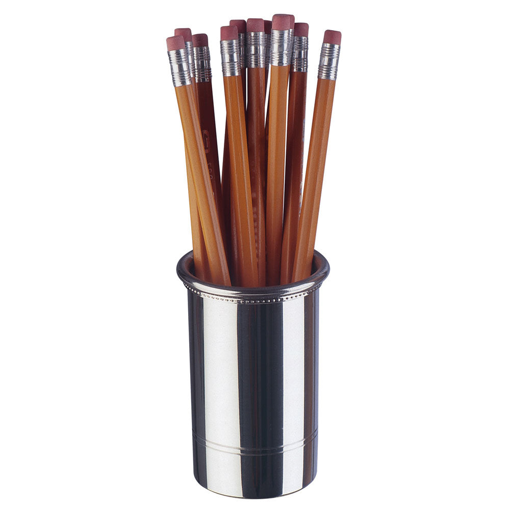 Exquisite Salisbury America-themed Handmade Pewter Pencil Holder for Office Decor