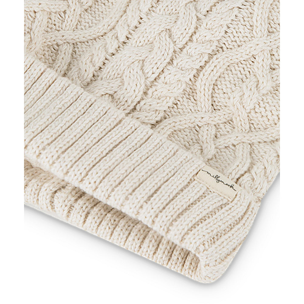 Adorable Millymook Aliza Cable - Knit Beanie for Baby Girls